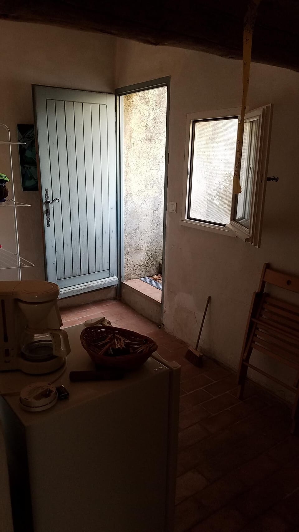 Doorway to rooftop terrace