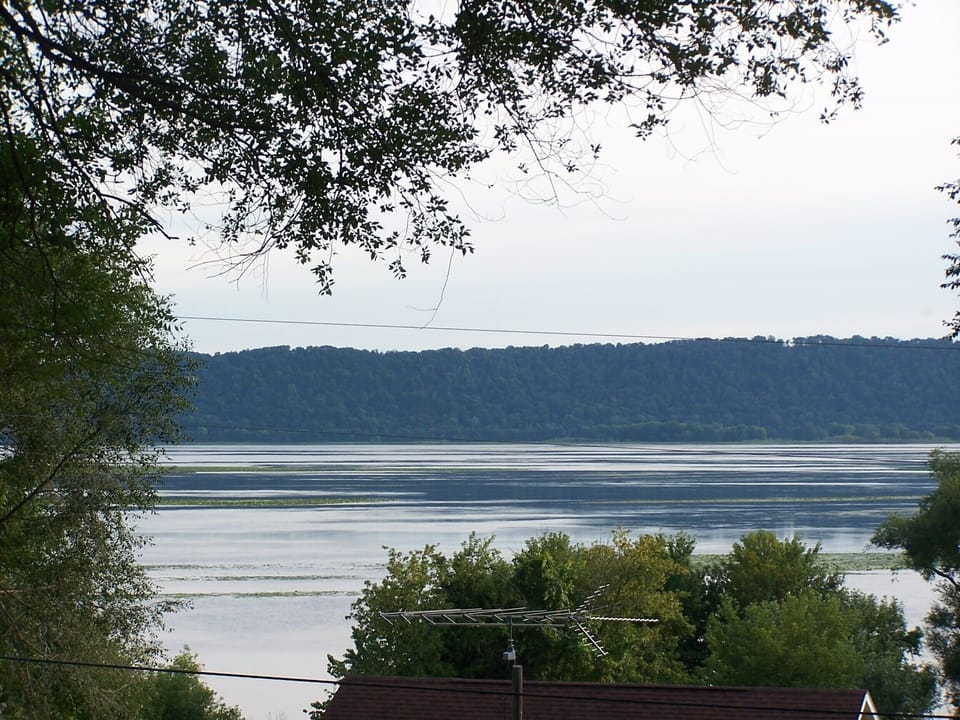 Mississippi River View From the Deck of the unit