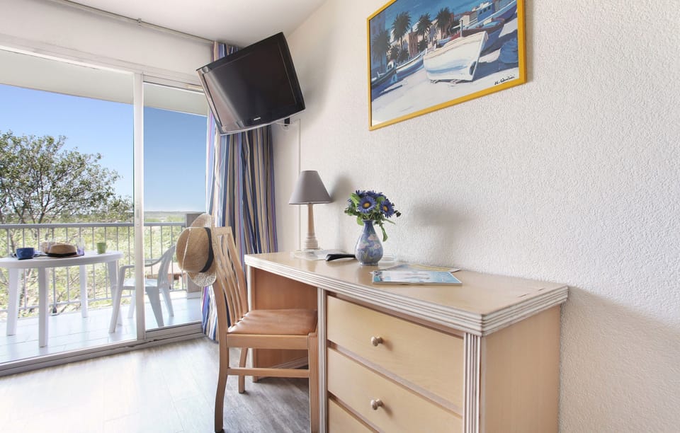 Open the door and step out onto your private balcony!