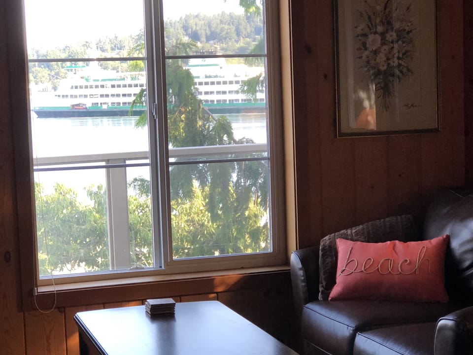 Seating area in upstairs private bedroom