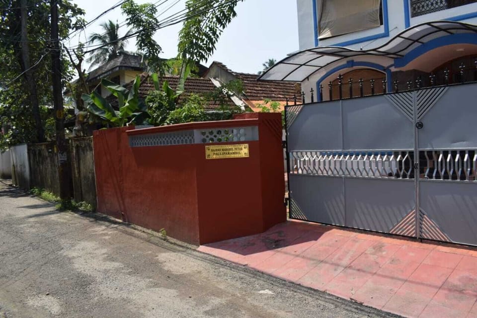 Boundary wall and gate of our homestay.