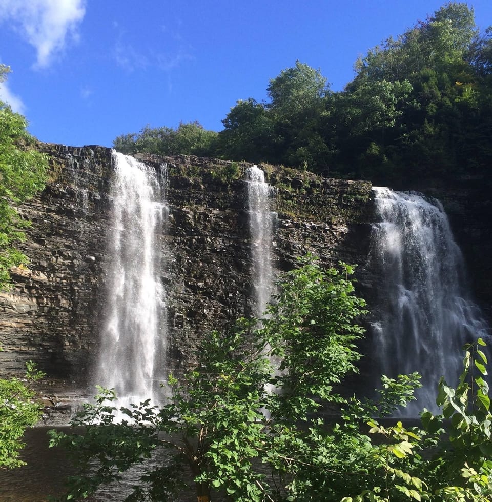 Salmon River Falls, a quick drive away