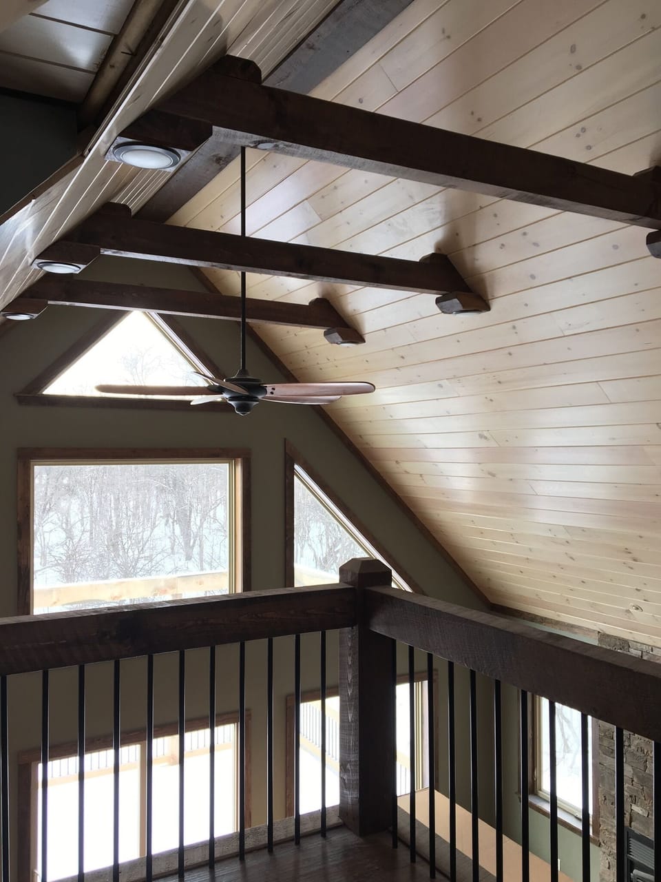View from Loft looking onto the covered deck
