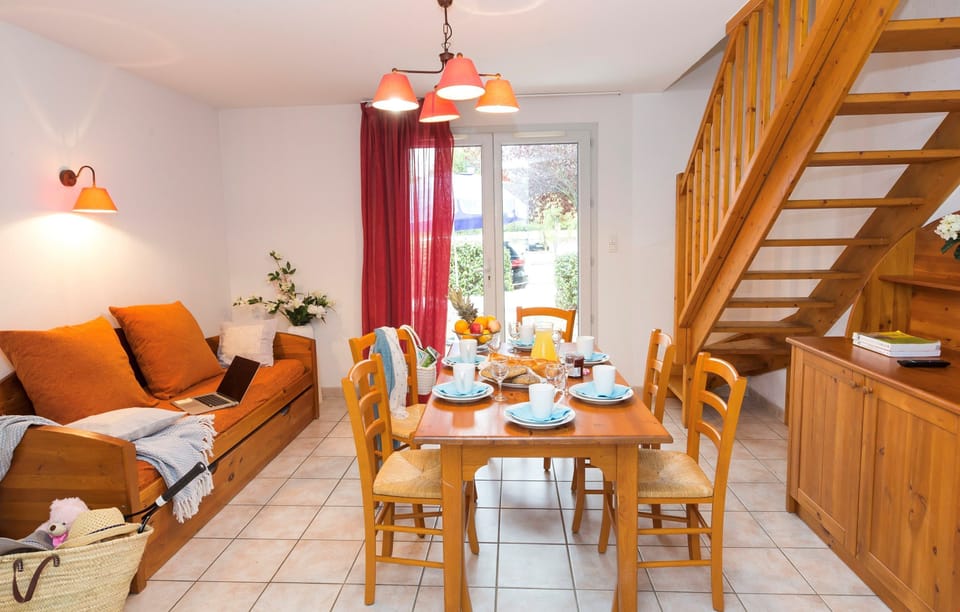 Enjoy homemade meals in the living area with seating for your group.