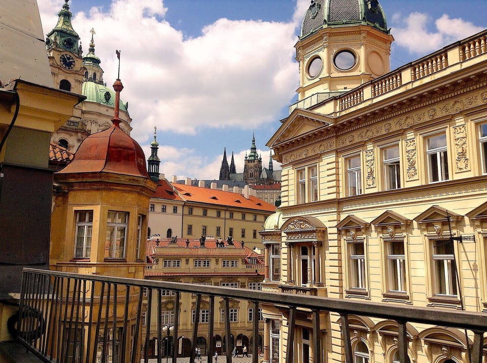 Second Balcony with a View of the Castle, Charles Bridge on the Right