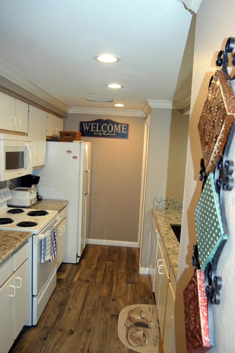 All electric, fully equipped kitchen.