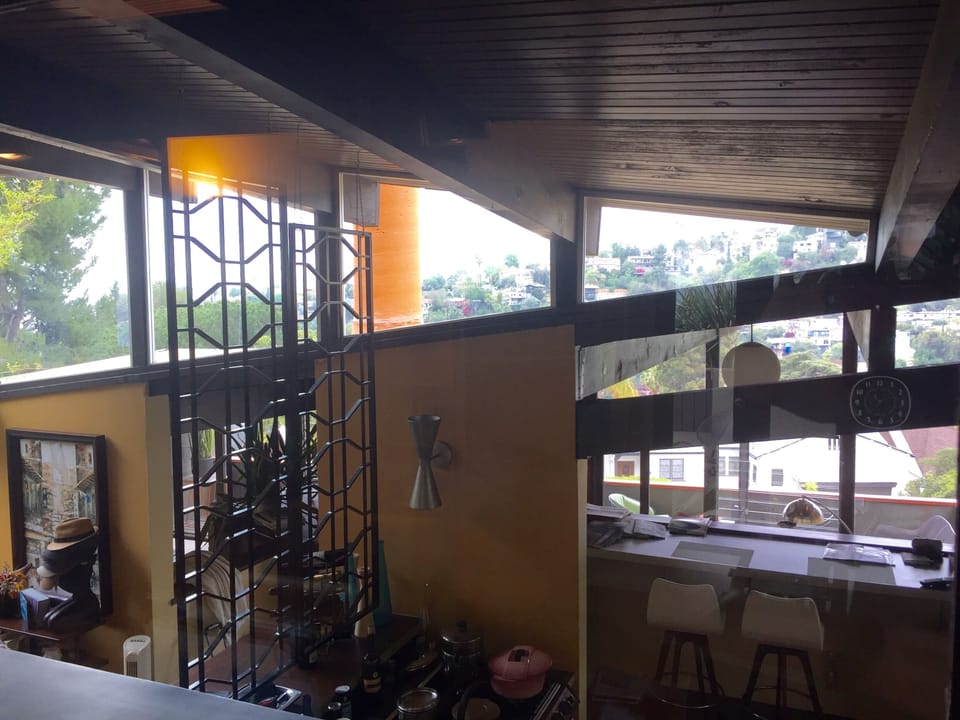 kitchen wing of split level home
