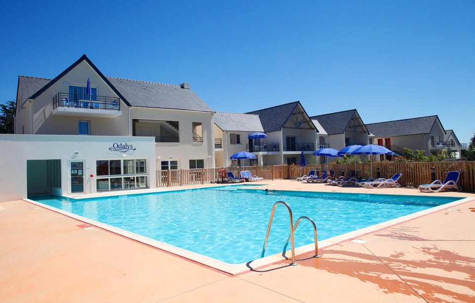Take in gorgeous views while lounging around the on-site outdoor pool.