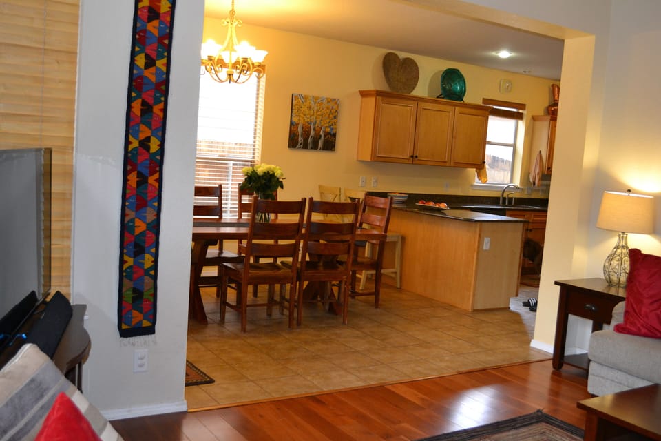 More open floor plan for guest to see each other!