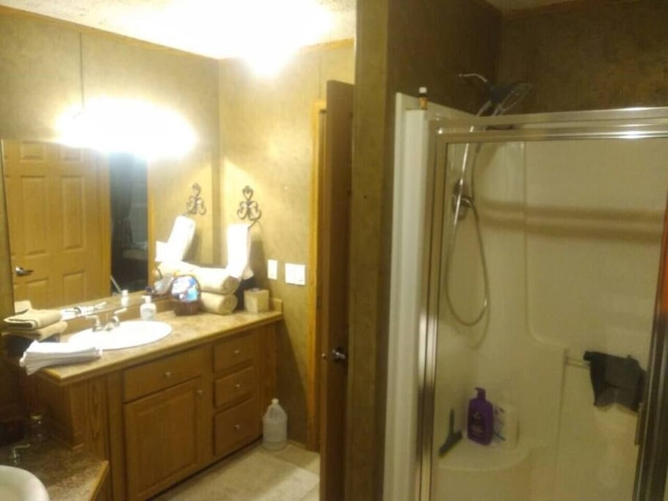 Master bath with separate shower