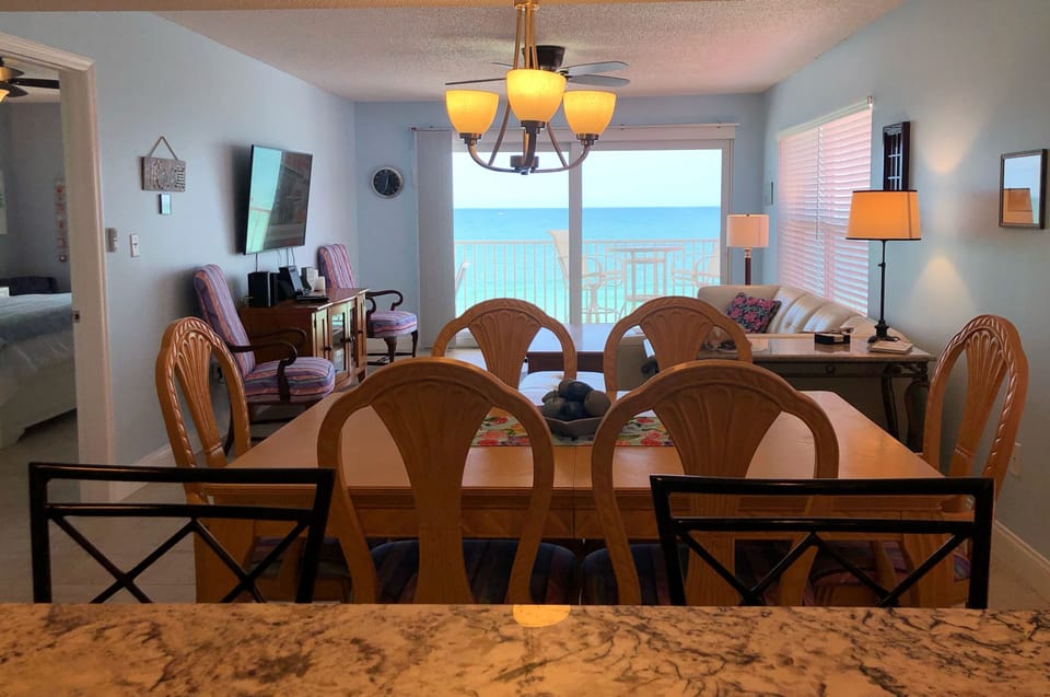 Beachfront View From The Kitchen Sink and Dining Room Table - Beachfront View From The Kitchen Sink and Dining Room Table. What a Beautiful Sight!