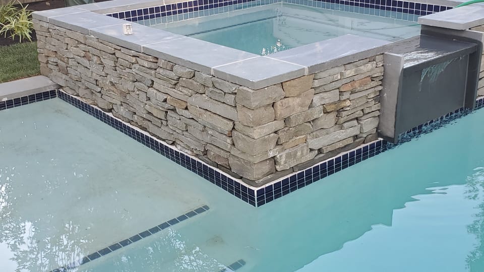 Raised heated spa!