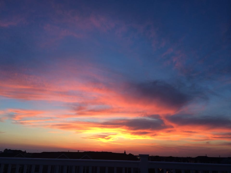 Sunset from the rooftop deck
