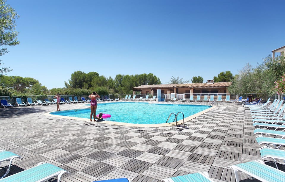 Get some sun in the outdoor pool.