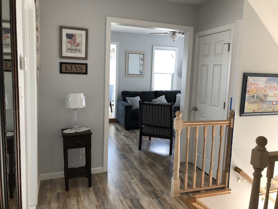 View from foyer to living room