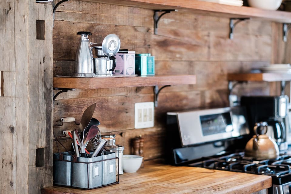 The Vesuviana vintage (50s) espresso maker is one of the many special details