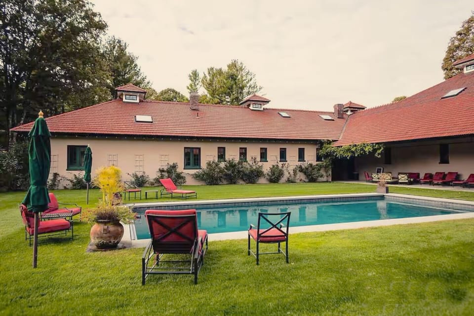 Take a dip in our stunning blue stone heated pool surrounded by great outdoors.