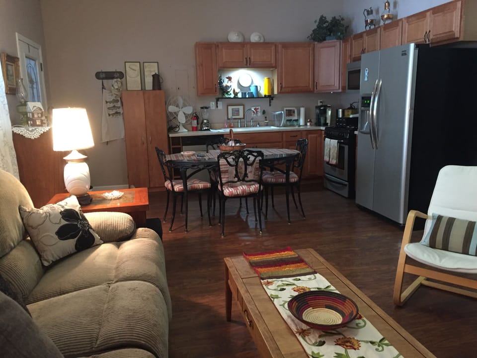 Kitchen and living room