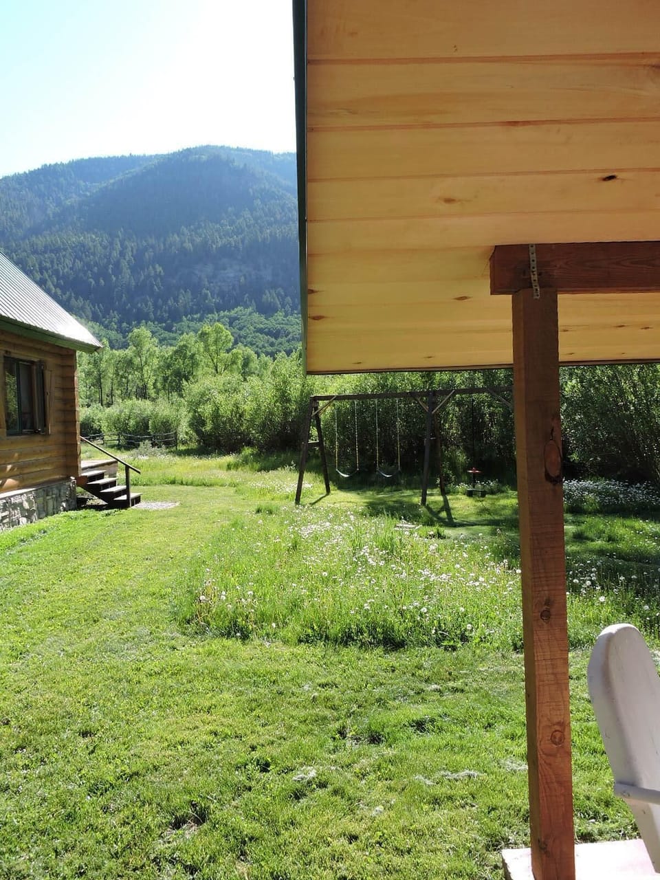 Lovely Patio view in the quiet of the mountains
