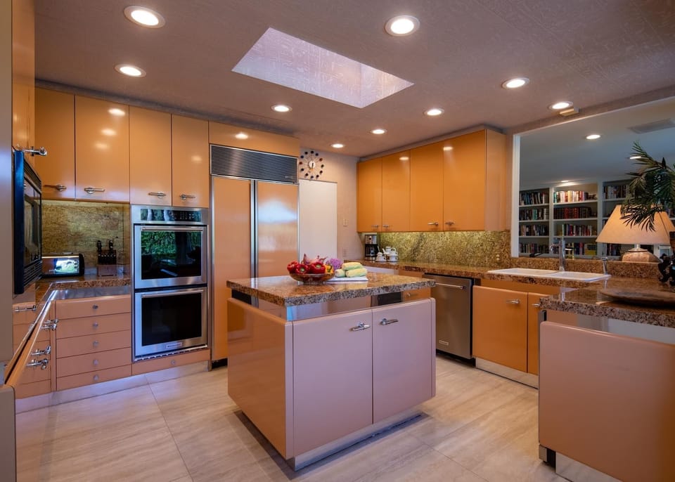 Gourmet kitchen with high end cabinets and appliances 