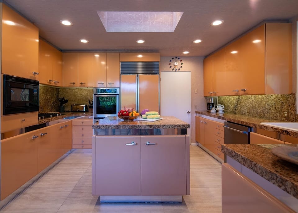 Gourmet kitchen with high end cabinets and appliances 