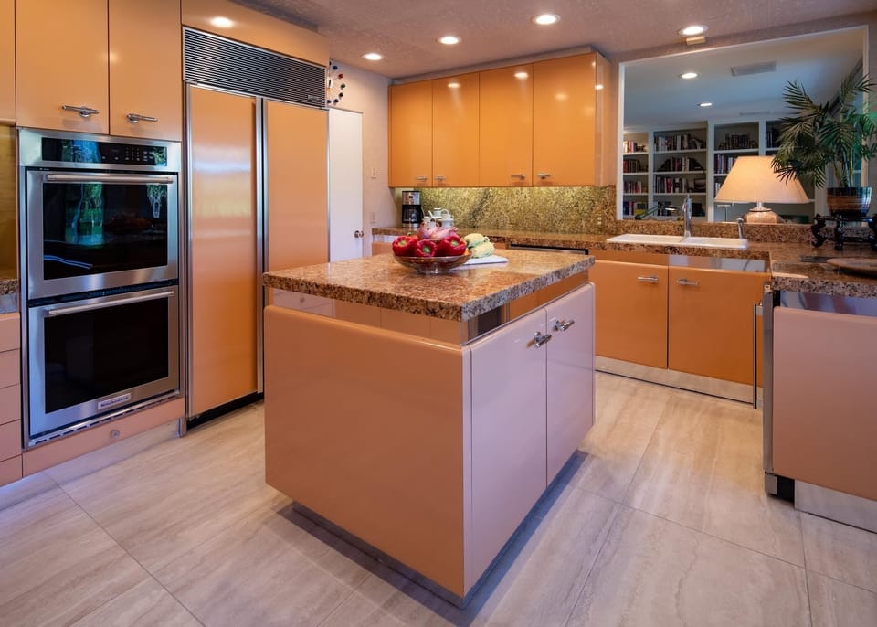 Gourmet kitchen with high end cabinets and appliances 