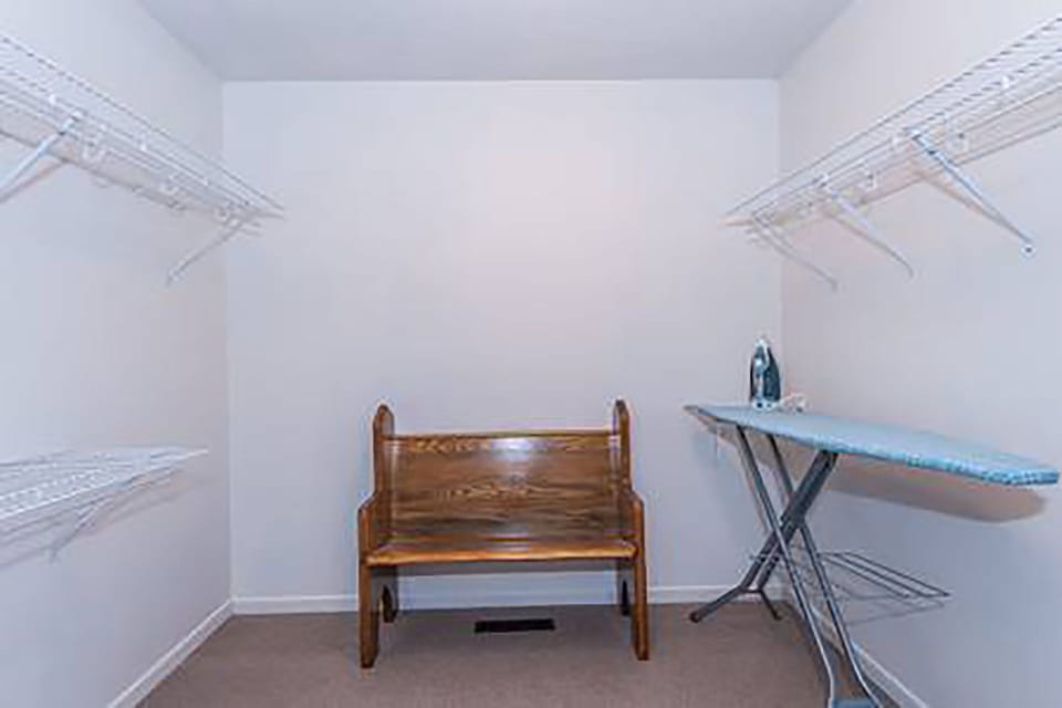 Large master closet.