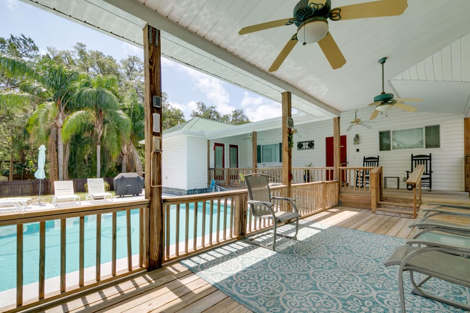 Homosassa Vacation Rental | 1BR | 1BA | 1,200 Sq Ft | Step-Free Entry