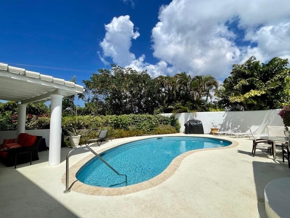 Private pool and bar