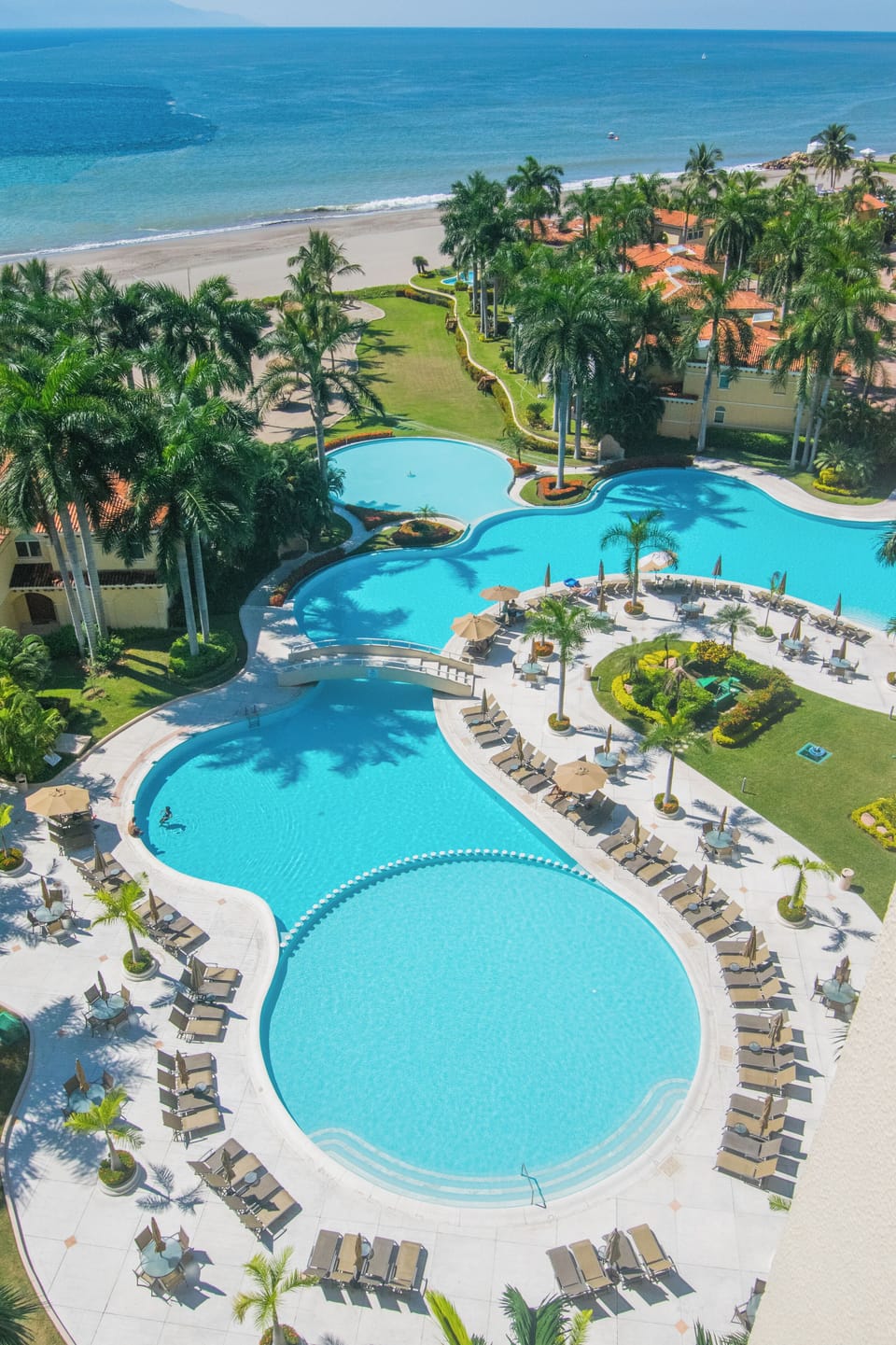 Pool and private beach area