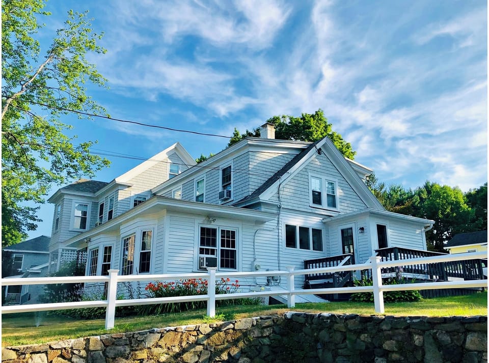 Front of the house looking from the Perkins Cove sign