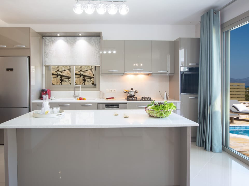 Fully equipped open kitchen in new brand villla Crystal