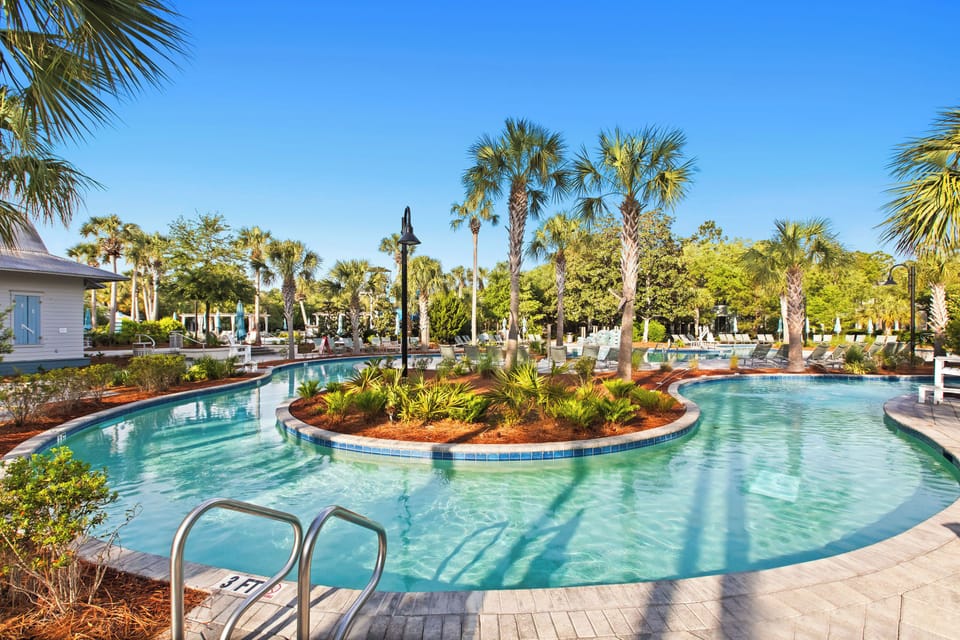 Camp WaterColor also features a lazy river