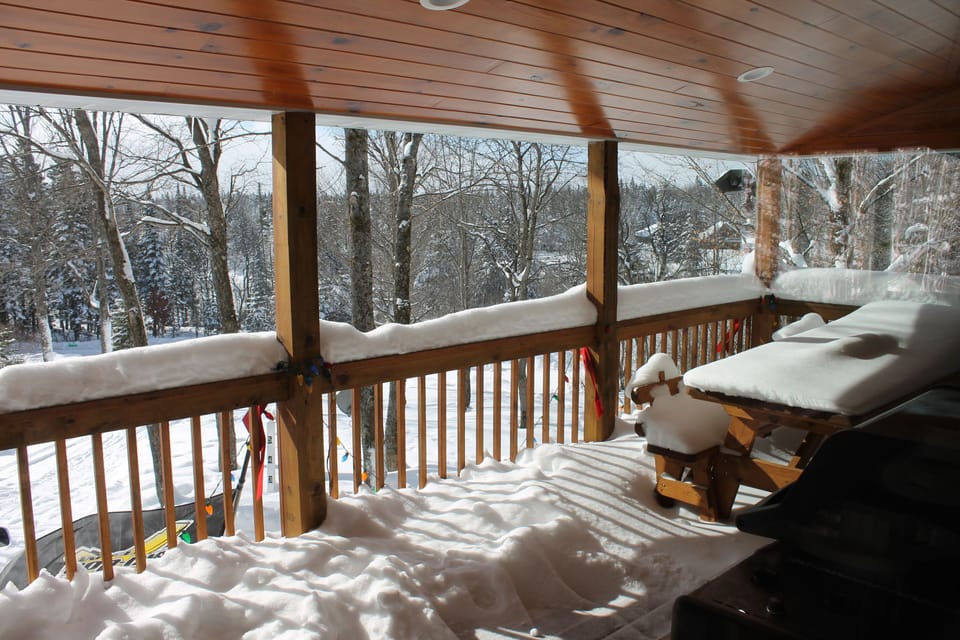Deck off kitchen