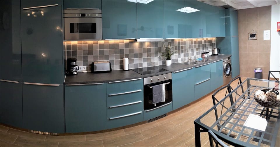 New large kitchen.
Easy to prepare any kind of meal