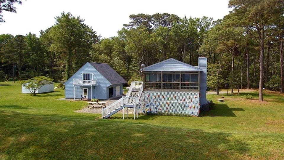 house and garage