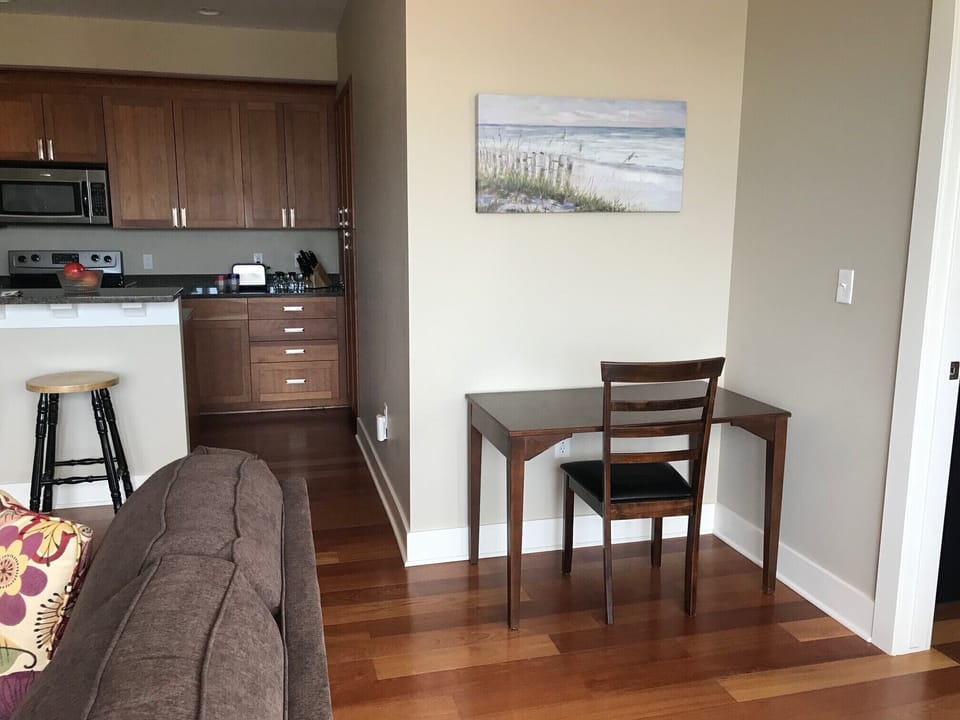 Desk and Laptop Area