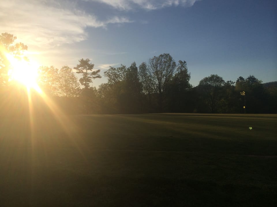 Sunset View From Asheville's Only Municipal Golf Course --
a 5 min. walk away...