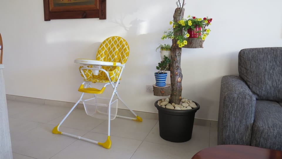 High chair is in place if guest asks for it.