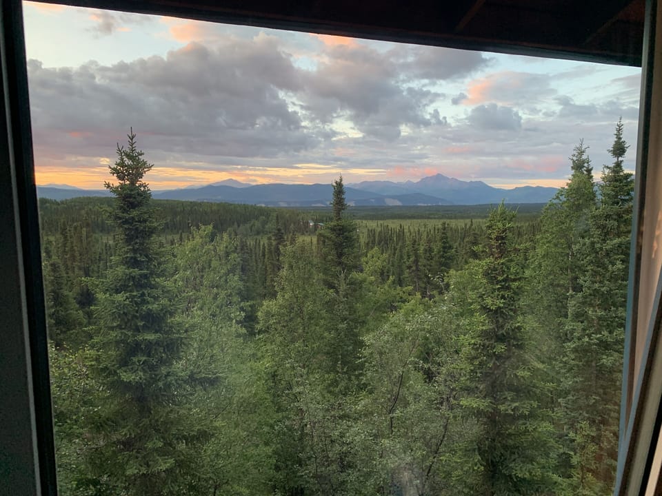 View from bunk bed room.