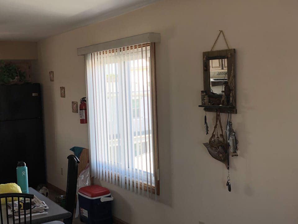 View of window which oversees 5th street