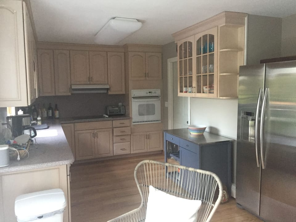 Kitchen is equipped with everything you need. There is a gas BBQ in the yard