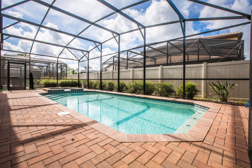 Behold the private pool, a secluded oasis of tranquility and luxury. Surrounded by lush landscapes, it invites you to immerse yourself in serenity, promising moments of relaxation and leisure in the embrace of nature's beauty.