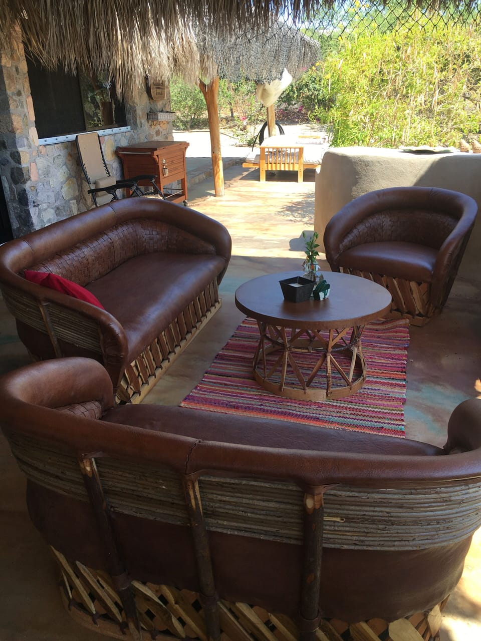 Relaxing seating on the veranda.