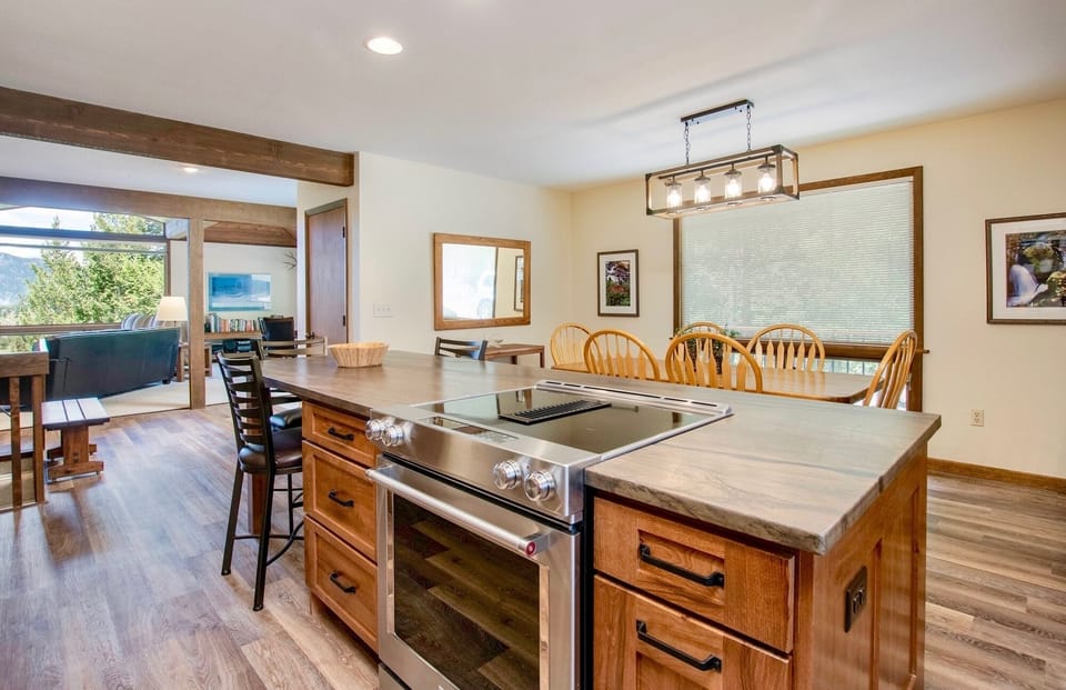 Room, Indoors, Kitchen, Kitchen Island, Flooring