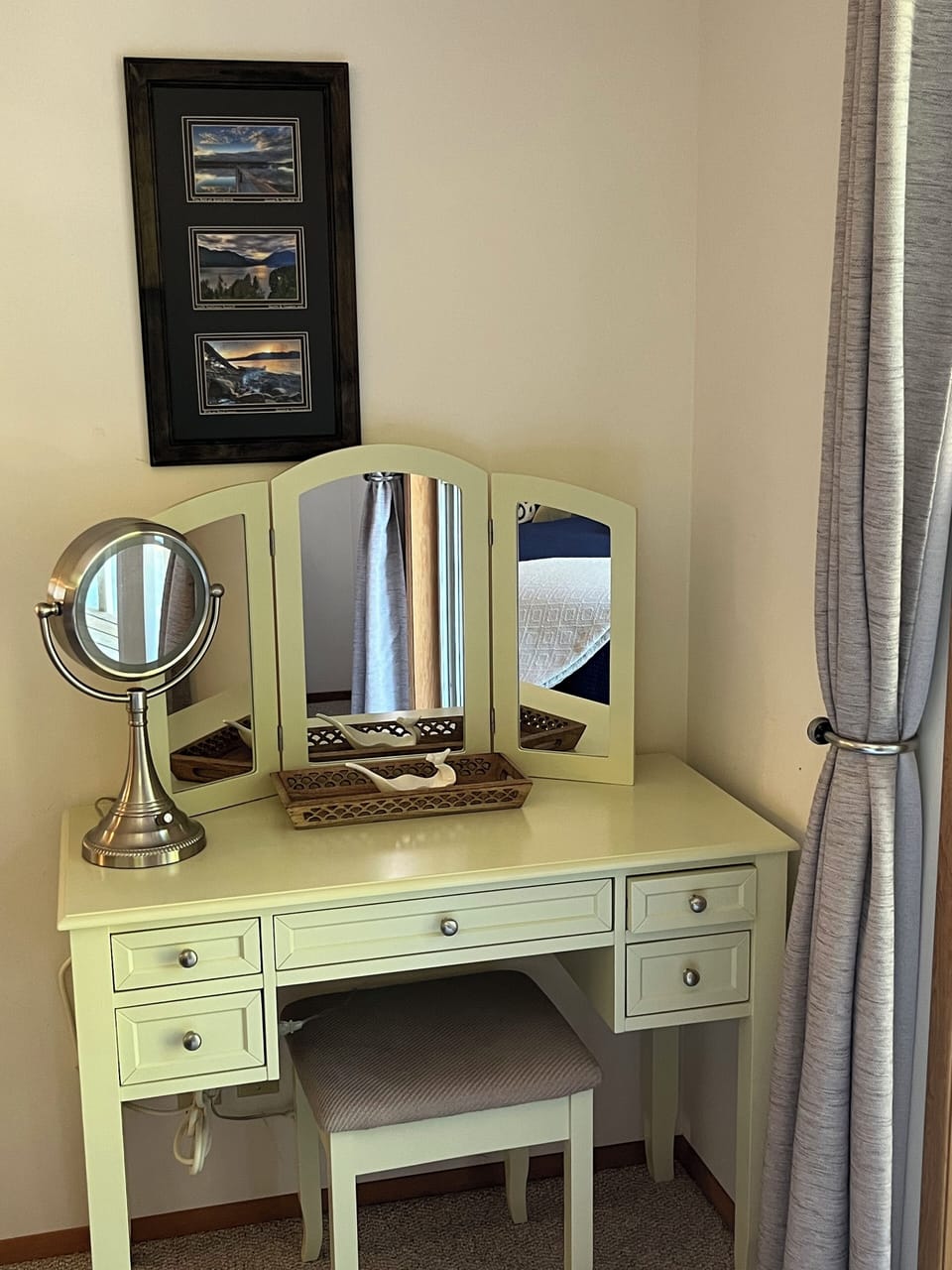 Vanity is master bedroom