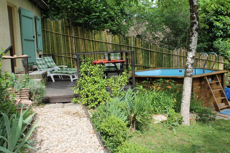 Terrace and pool