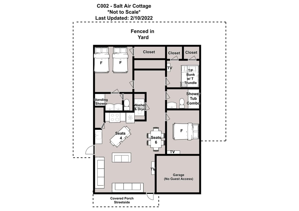 Salt Air Cottage Layout
