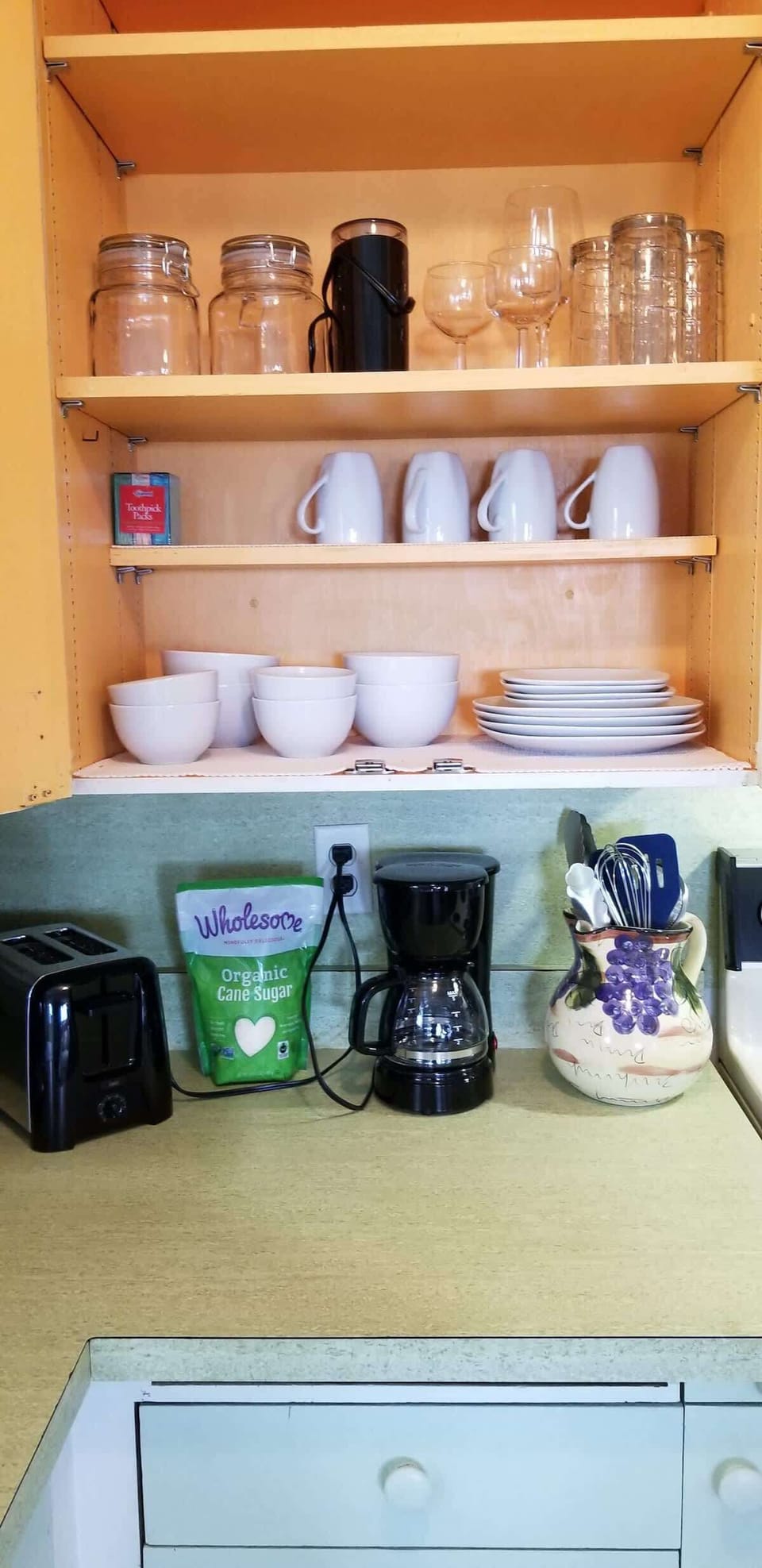 Dinning and Cooking Supplies Well Stocked