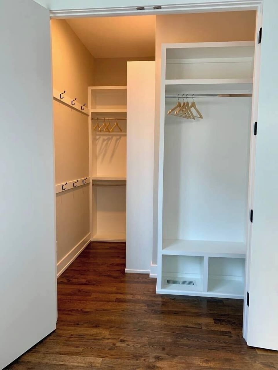 Each bedroom comes with a large walk-in closet
